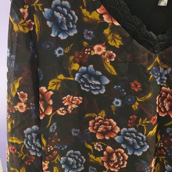 PLUS SIZE Massini floral blouse - Picture 4 of 5
